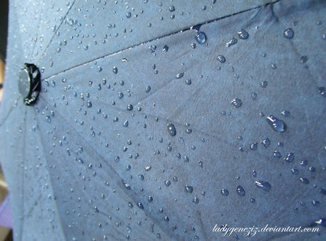 Raindrops-on-umbrella