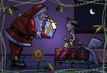Santa brings a special gift  von William Rossin