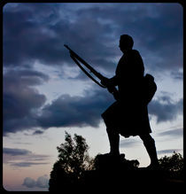 Argyll and Sutherland Highlander Soldier Statue von Buster Brown Photography