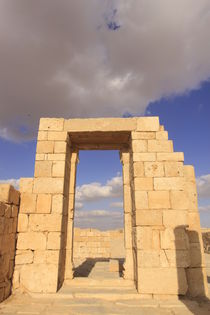 Negev, the Nabatean Temple in Avdat by Hanan Isachar