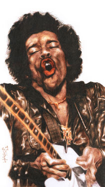 Jimi Hendrix by Hagop Der Hagopian