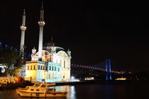 Ortakoy Mosque and Bosphorus Bridge by Evren Kalinbacak