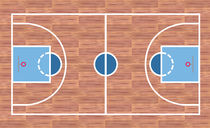 Basketball court von William Rossin