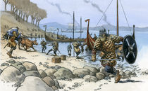 Viking raid by christian-hoejgaard