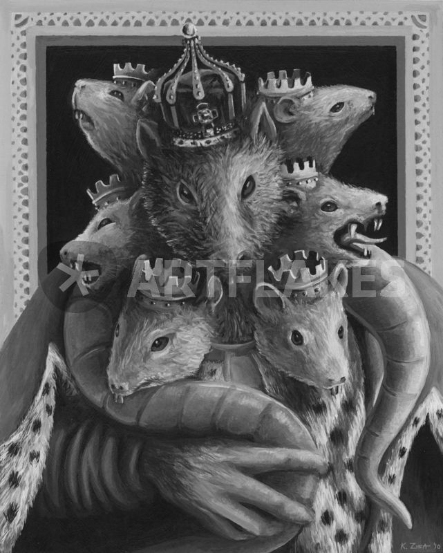 Rat King - 5x7 or 8x10 Print — Keri Newton Illustration