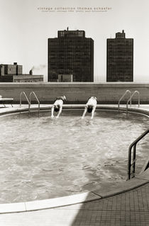 Hotel Pool, Chicago 1964 von Thomas Schaefer