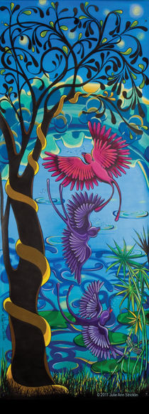 Rain Birds at 6:30 by Julie Ann Stricklin by Julie Ann  Stricklin