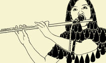 flute on the rainy day von ozy ardiansyah