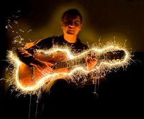 Fire guitar by Ivan Aleksic