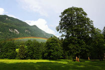 Regenbogen im Tal von Wolfgang Dufner