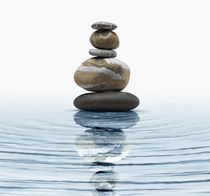 Zen stones in water von Bombaert Patrick