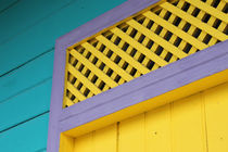 Detail of lively painted house in San Juan del Sur, NIcaragua by Charles Harker