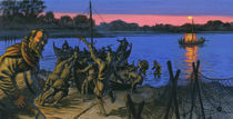Drunken Vikings heading for the Sea by christian-hoejgaard