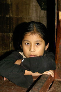 Maya Girl Guatemala by John Mitchell