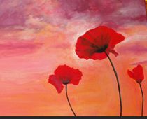 Poppies painting by Anca Damian