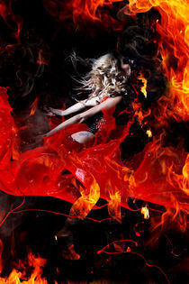 Girl On Fire by John M  Tira