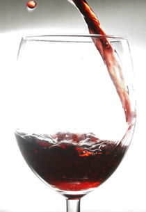 Red Wine with Drop by Andrea Capano