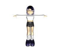 3D Girl Model by djsillustrator100