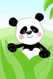 Panda fürs Kinderzimmer von Michaela Heimlich