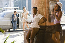 Cuban school girls by Olivier Heimana