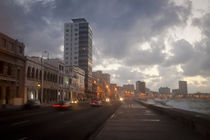 Malecon at sunset by Olivier Heimana