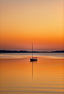 Sailboat at Sunset by John Greim