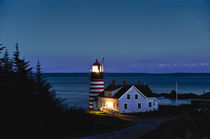 West Quoddy Head Light , Maine, USA by John Greim