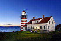 West Quoddy Head Light , Lubec, Maine, USA by John Greim