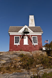 Pemaquid Point Lighthouse Fog Bell House, Maine, USA von John Greim