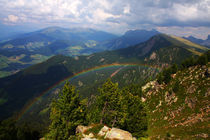 Regenbogen im Tal von Wolfgang Dufner