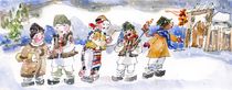 Childrens and New Year,in Romania by Ioana  Candea
