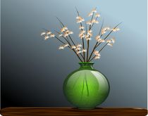 Green Vase with Flowers von Tim Seward