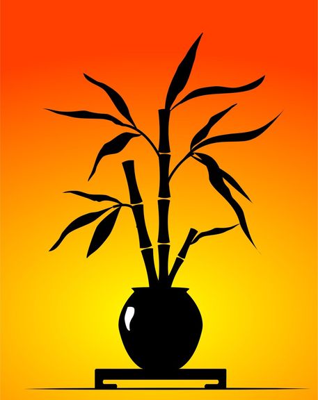 Bamboo-silhouette