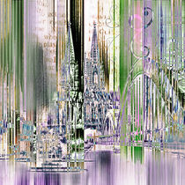 Köln Skyline Collage by Städtecollagen Lehmann