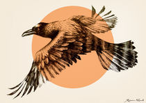 Orange raven by Rebecca Elfast