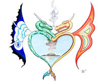 Love Dragons by Robert Ball