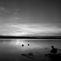 Fishing in the sunset by erich-sacco