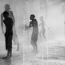 Playing in the fountain II by erich-sacco