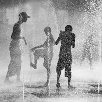 Playing in the fountain by erich-sacco