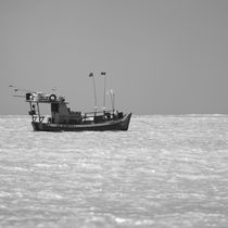boat at sea in Brazil by erich-sacco