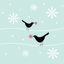 snowflake birds by thomasdesign