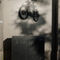 'Graffitti stencil of jumping motorbike.' von Tom Hanslien