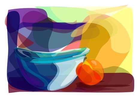Abstract-bowl-and-fruit