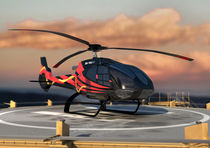Eurocopter on the heli-pad by Mark Seberini