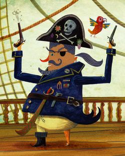 Pirate-with-parrot