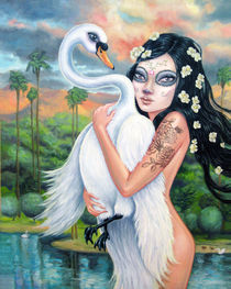 Leda and the Swan by Andrea Peterson