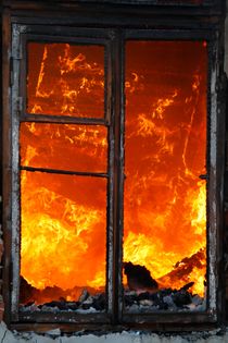 house on fire. by Oleksandr Gontar