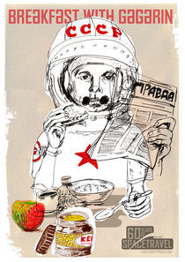 Breakfast with Gagarin by red-roger