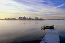 Rowing Boat Sunrise by Russell Bevan Photography