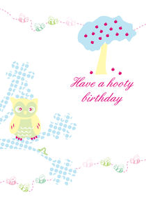 'Have a hooty birthday' by Caroline Allen